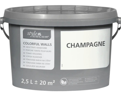 StyleColor COLORFUL WALLS Peinture pour mur et plafond champagne 2,5 l