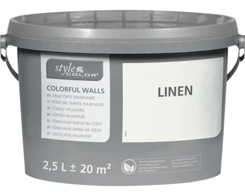 StyleColor COLORFUL WALLS Peinture pour mur et plafond lin 2,5 l