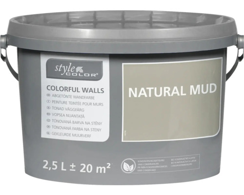 StyleColor COLORFUL WALLS Peinture pour mur et plafond natural mud 2,5 l