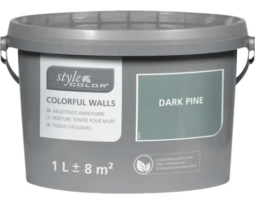 StyleColor COLORFUL WALLS Peinture pour mur et plafond dark pine 1 l
