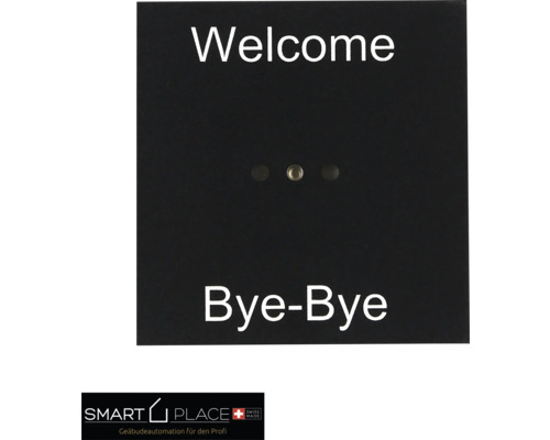smart PLACE Tasteneinsatz Szene Welcome/Bye-Bye 1-fach schwarz