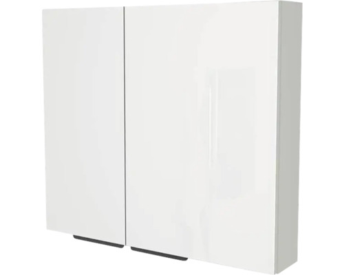 Armoire de toilette Devo Vena 2.0 droite lxhxp 80x70x15 cm pearl grey supermat-black