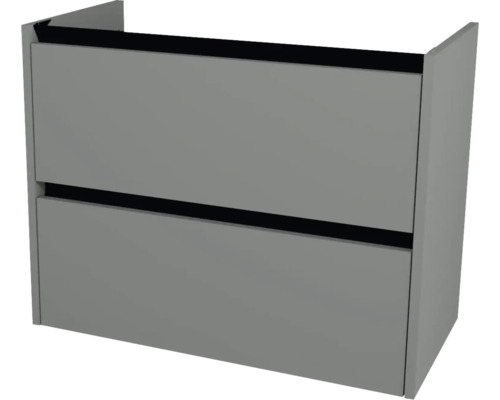 Waschtischunterschrank Devo Etna 2.0 BxHxT 81x64x40 cm dust grey Grauer Waschtischunterschrank mit zwei Schubladen