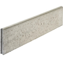 Bordure de gazon en béton gris arrondie des deux côtés 100 x 5 x 25 cm-thumb-0