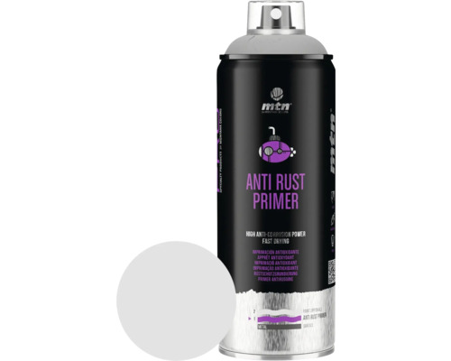 MTN Montana PRO peinture aérosol apprêt de protection anti-rouille gris 400 ml