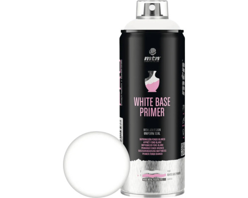 MTN Montana PRO Sprühlack Basisgrundierung Mattweiss 400 ml MTN Logo Sprühdose Grundierung Weiss