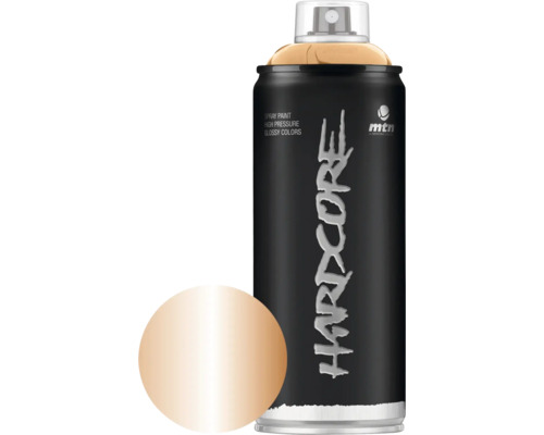 MTN Montana Hardcore peinture aérosol Metallic Copper 400 ml Peinture en aérosol dans une bombe avec nuancier