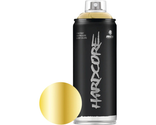 MTN Montana Hardcore peinture aérosol Metallic Gold 400 ml