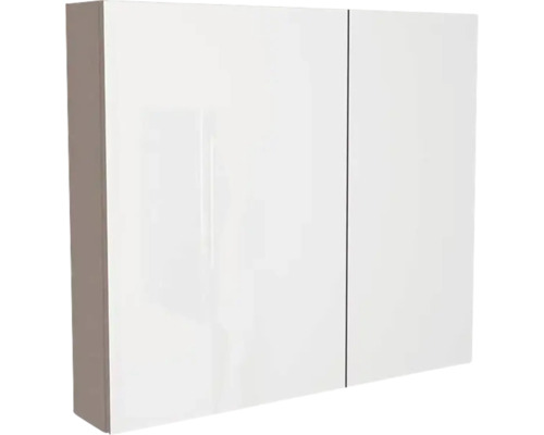 Armoire de toilette Devo Vena 2.0 gauche lxhxp 80x70x15 cm structure stone grey