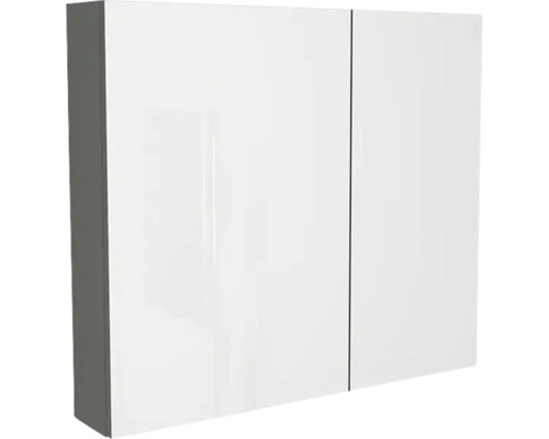 Armoire de toilette Devo Vena 2.0 gauche lxhxp 80x70x15 cm classico stone grey