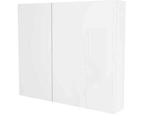 Armoire de toilette Devo Vena 2.0 droite lxhxp 80x70x15 cm arctic white à haute brillance