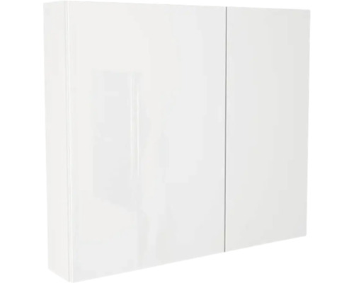 Armoire de toilette Devo Vena 2.0 gauche lxhxp 80x70x15 cm arctic white à haute brillance