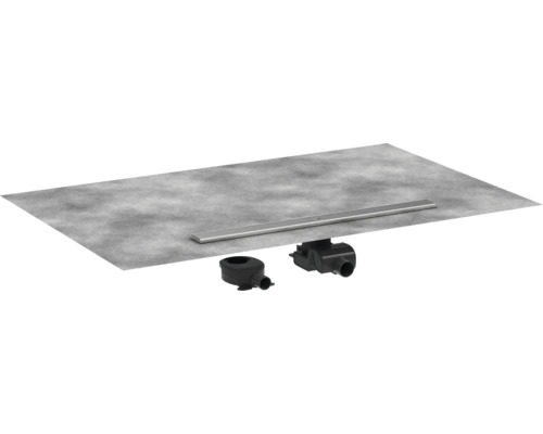 Caniveau de douche hansgrohe 800 x 95 mm capacité d'écoulement 33 l/min 56187800 Receveur de douche avec caniveau de douche et accessoires