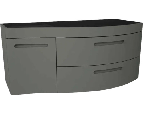 Waschtischunterschrank Devo Vena 2.0 rechts BxHxT 110x50x42 cm classico stone grey - Griff eingefräst