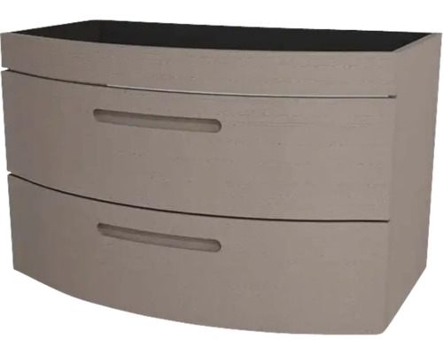 Waschtischunterschrank Devo Vena 2.0 BxHxT 80x50x38 cm structure stone grey - Griff eingefräst