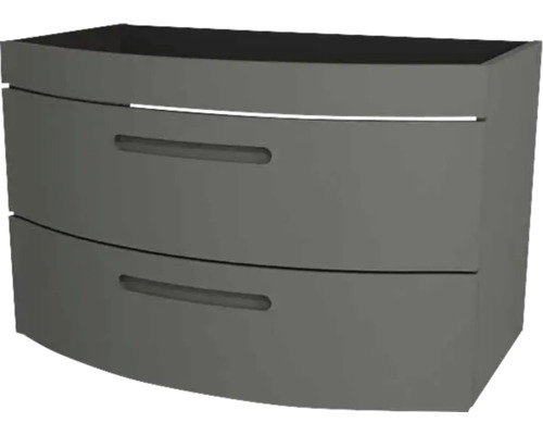 Waschtischunterschrank Devo Vena 2.0 BxHxT 80x50x38 cm classico stone grey - Griff eingefräst