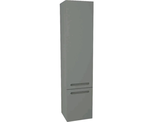 Armoire haute suspendue avec 2 portes Devo Vena 2.0 droite lxhxp 35x150x33 cm classico stone grey - poignée fraisée