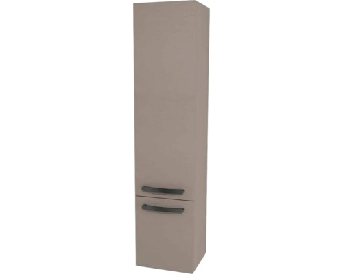 Armoire haute suspendue avec 2 portes Devo Vena 2.0 droite lxhxp 35x150x33 cm structure stone grey - poignée noire