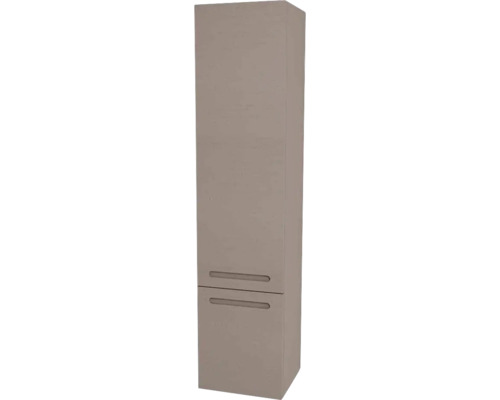 Armoire haute suspendue avec 1 porte et tiroir Devo Vena 2.0 droite lxhxp 35x150x33 cm structure stone grey - poignée fraisée