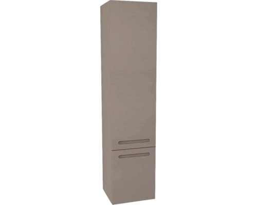 Hängehochschrank mit 1 Tür und Schublade Devo Vena 2.0 links BxHxT 35x150x33 cm structure stone grey - Griff eingefräst