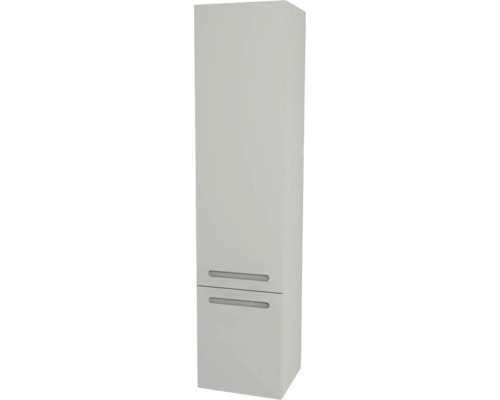 Armoire haute suspendue avec 1 porte et tiroir Devo Vena 2.0 droite lxhxp 35x150x33 cm pearl grey supermat - poignée fraisée