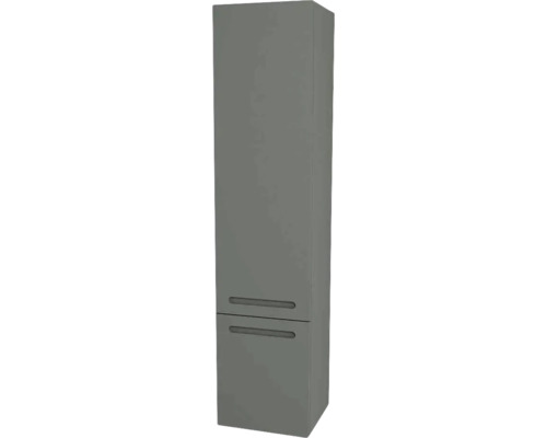 Armoire haute suspendue avec 1 porte et tiroir Devo Vena 2.0 droite lxhxp 35x150x33 cm classico stone grey - poignée fraisée