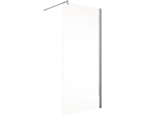 Paroi de douche en verre avec barre de stabilisation