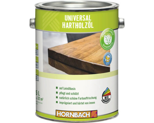 Huile universelle pour bois dur, bidon de 2,5 litres