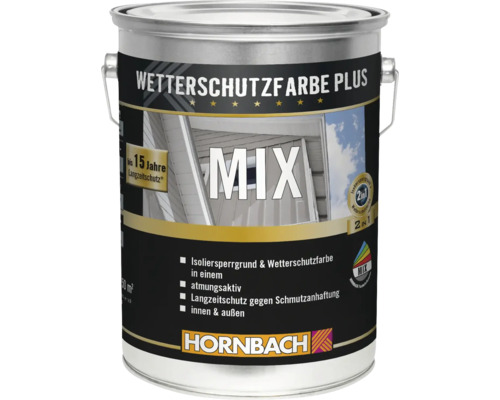 Peinture de protection contre les intempéries Plus dans un pot de peinture avec le logo Hornbach