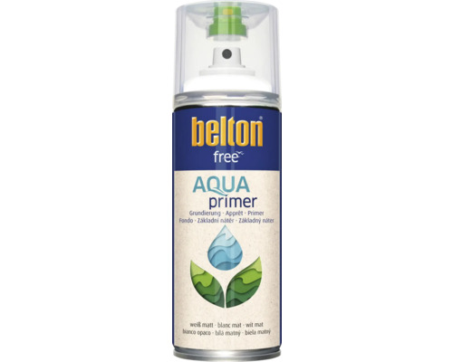 Peinture en bombe aérosol Belton Free PU sous-couche blanc mat 400 ml