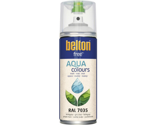 Peinture en bombe aérosol Belton Free PU Ral 7035 gris clair mat 400 ml