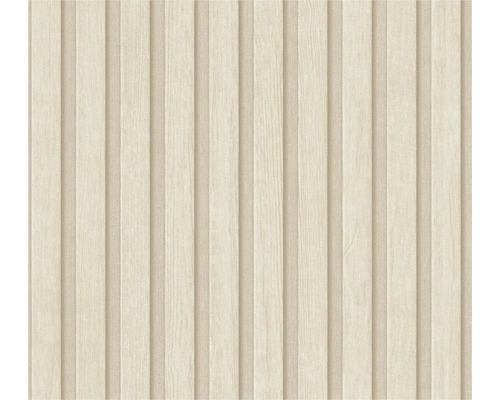 Papier peint à panneaux de bois avec lamelles verticales