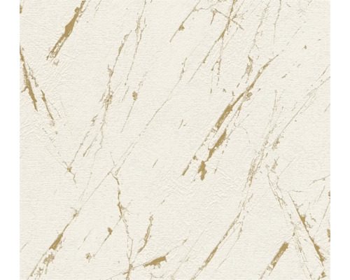 Papier peint intissé 39336-4 Casual Living aspect marbre beige or Papier peint avec texture de marbre