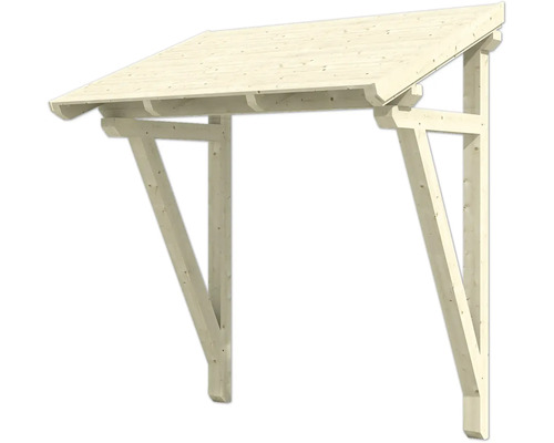 Holz Vordachkonstruktion mit Dach