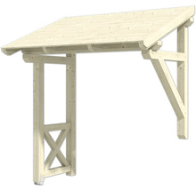 Holzüberdachung für den Hauseingang