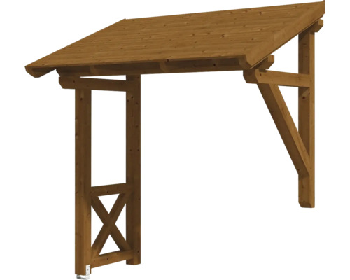 Holzüberdachung für den Hauseingang