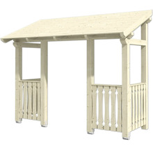 Holzpergola mit Dach für den Garten