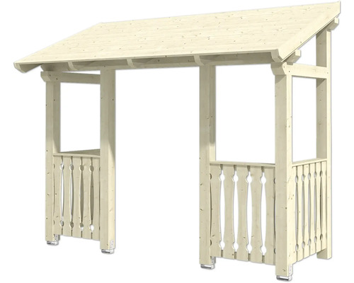 Holzpergola mit Dach für den Garten