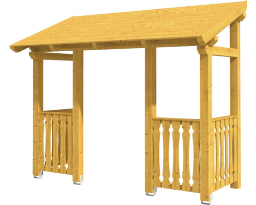 Holzcarport mit Satteldach für den Aussenbereich