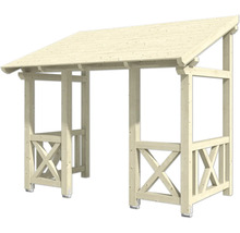 Holzpavillon mit Dach