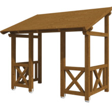 Holzpavillon mit Dach für den Aussenbereich