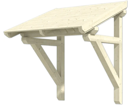 Hauseingangsüberdachung aus Holz