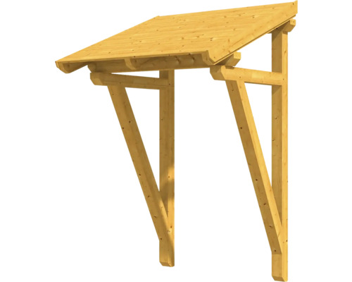 Holz Vordach mit zwei Stützen