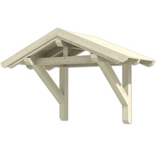 Hauseingangsüberdachung aus Holz