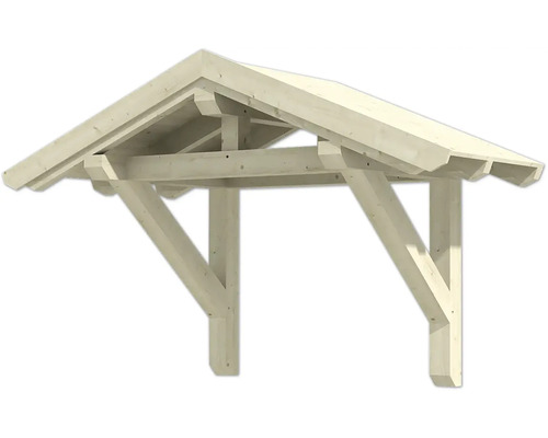 Hauseingangsüberdachung aus Holz