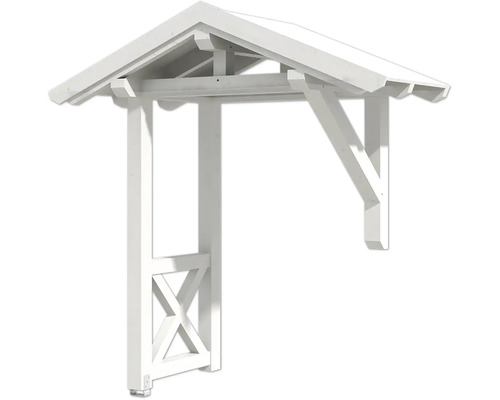 Weiße Holzpergola für den Garten