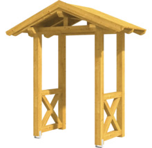 Holzbogen mit Dach für den Garten