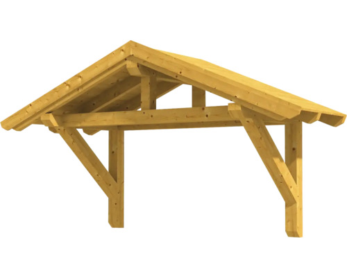 Holzunterstand mit Satteldach