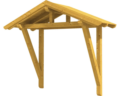 Holz Vordach mit Satteldach