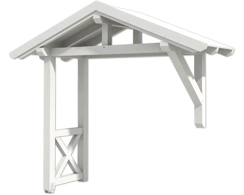 Weisse Holzpergola für den Garten
